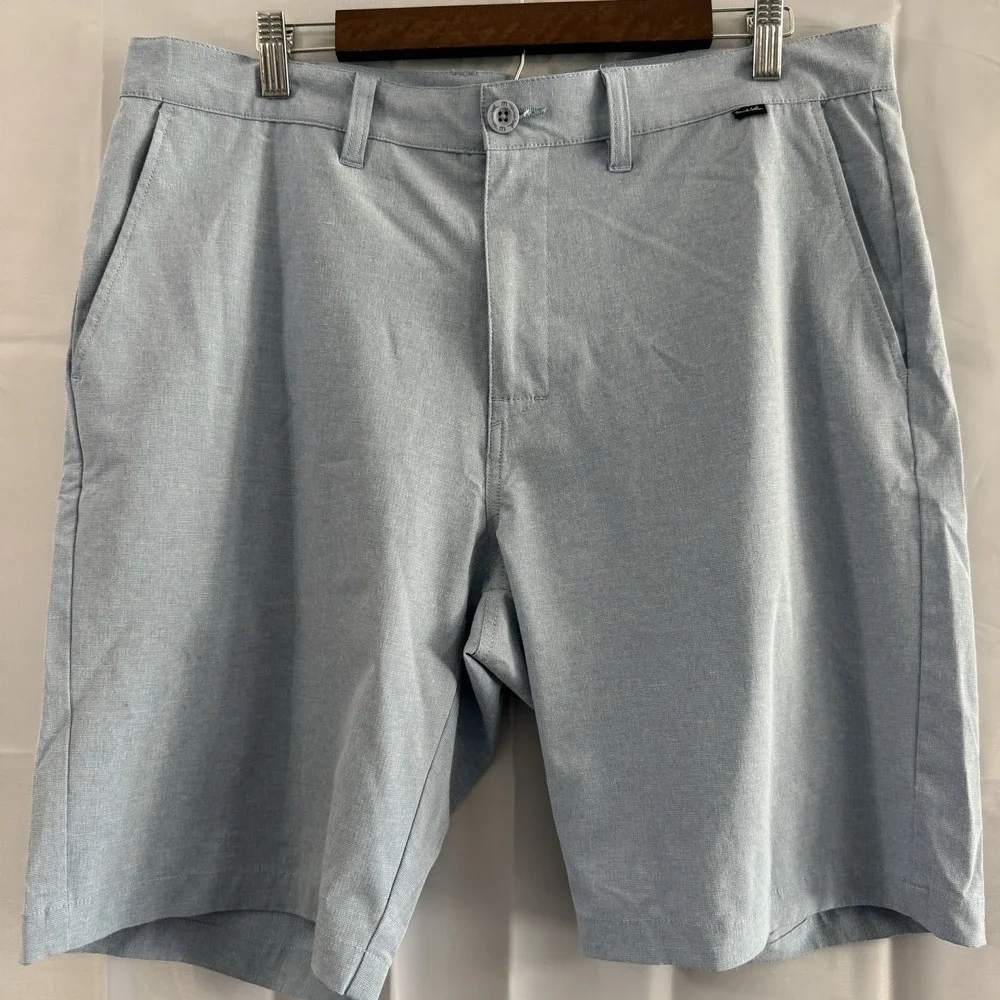 Travis Mathew Mens Beck Golf Performance Shorts Blue 36